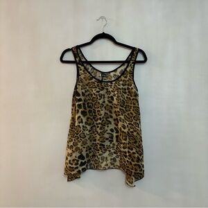 Vintage cheetah print tank top